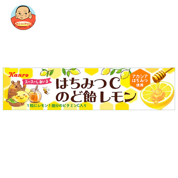 カンロ はちみつCのど飴レモン スティックタイプ 11粒×10個入