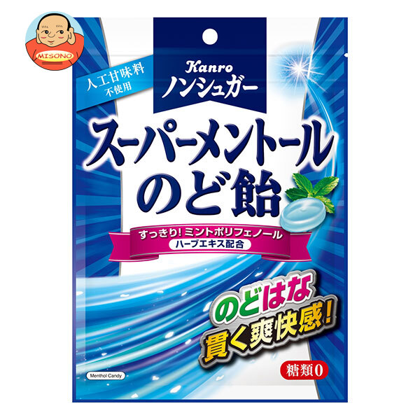 カンロ ノンシュガー スーパーメントールのど飴 80g×6袋入