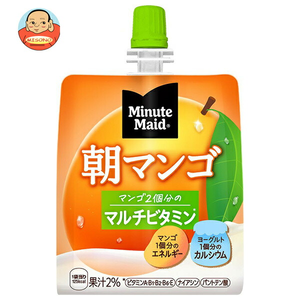 コカコーラ ミニッツメイド 朝マンゴ 180gパウチ×24本入