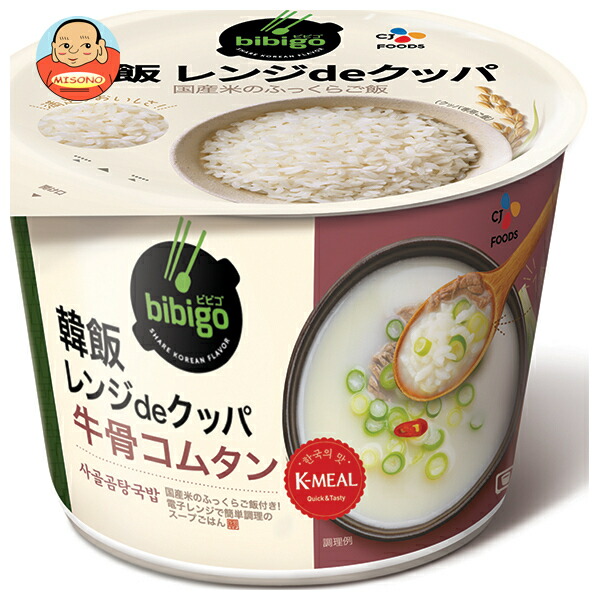CJジャパン bibigo レンジde 牛骨コムタン 172g×12袋入