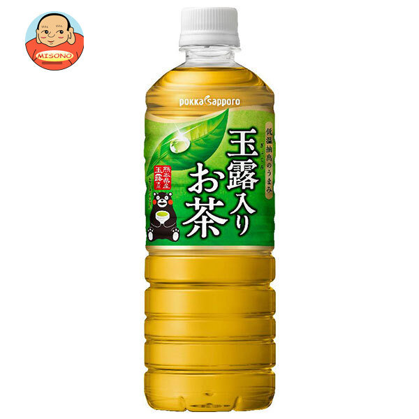 ポッカサッポロ 玉露入りお茶 600mlペットボトル×24本入｜ 送料別