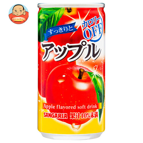 サンガリア すっきりとアップル 185g缶×30本入