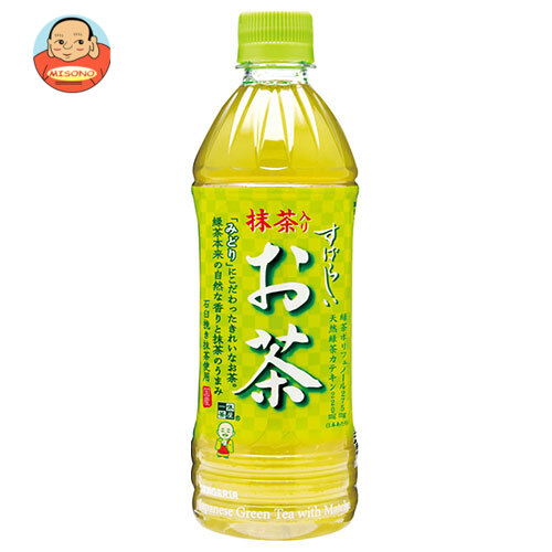 サンガリア すばらしい抹茶入りお茶 500mlペットボトル×24本入