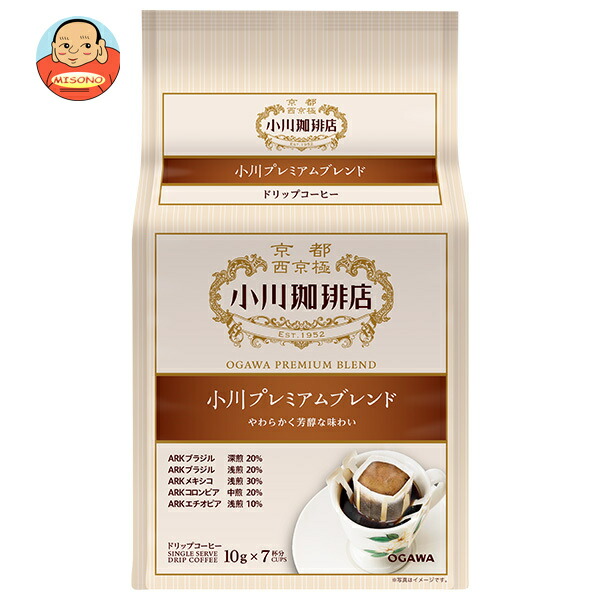 小川珈琲 小川珈琲店 プレミアムブレンド ドリップコーヒー7杯分 70g(10g×7袋)×6箱入