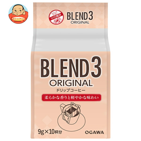 小川珈琲 ブレンド3 オリジナル ドリップコーヒー 10杯分 90g(9g×10)×12個入