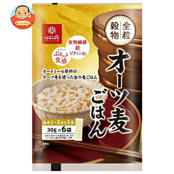 はくばく オーツ麦ごはん (30g×6)×6袋入