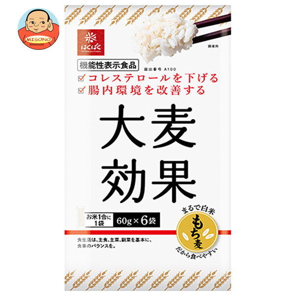 はくばく 大麦効果 360g(60g×6袋)×6袋入