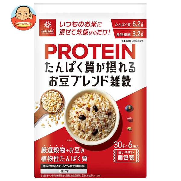 はくばく たんぱく質が摂れる お豆ブレンド雑穀 180g×6袋入