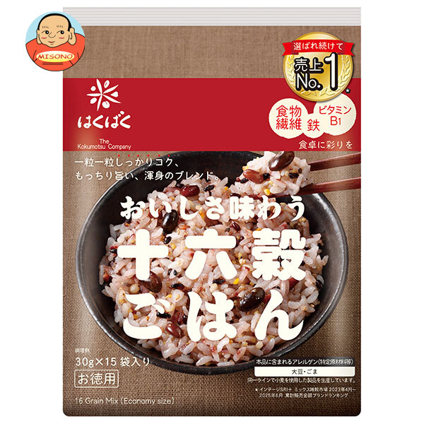 はくばく 十六穀ごはん お徳用 30g×15袋×6袋入