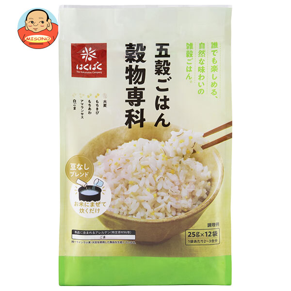 はくばく 穀物専科 300g(25gx12)×6袋入