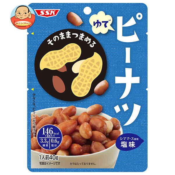 SSK そのままつまめる ゆでピーナツ 40g×60個入