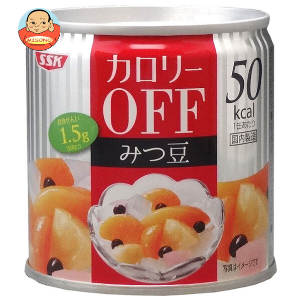 SSK カロリーOFFフルーツみつ豆 185g×24個入