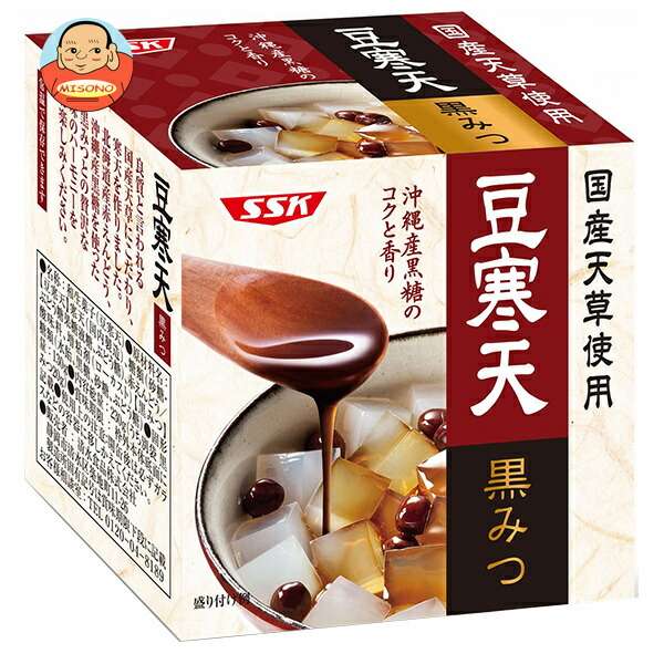 SSK 国産天草使用 黒みつ豆寒天 230g×12個入