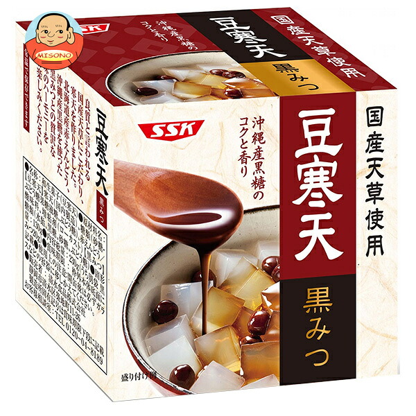 SSK 国産天草使用 黒みつ豆寒天 230g×12個入