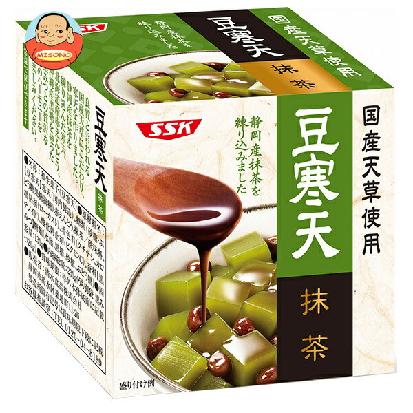 SSK 国産天草使用 抹茶豆寒天 230g×12個入