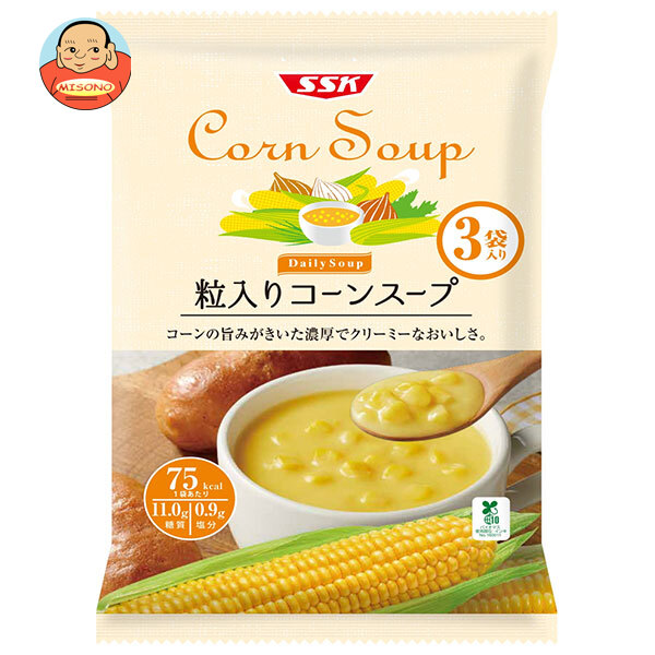 SSK Daily Soup(デイリースープ) 粒入りコーンスープ 160g×3袋×20袋入