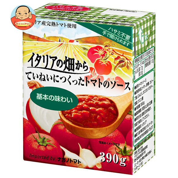 ナガノトマト イタリアの畑から ていねいにつくったトマトのソース 基本の味わい 390g×12個入