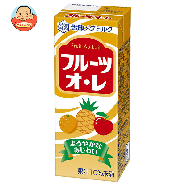 雪印メグミルク フルーツオ レ 200ml紙パック×18本入