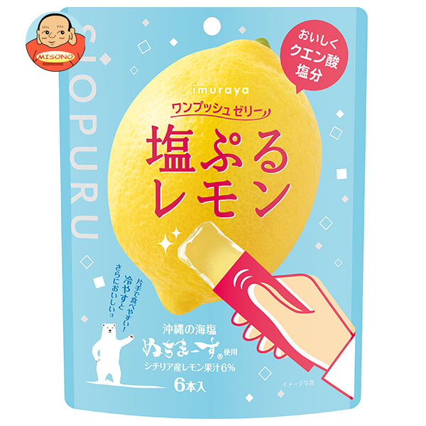 井村屋 ワンプッシュゼリー 塩ぷる レモン 90g(15g×6本)×16袋入