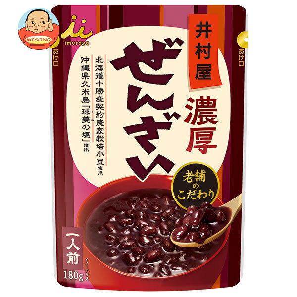 井村屋 濃厚 ぜんざい 180g×30(5×6)袋入