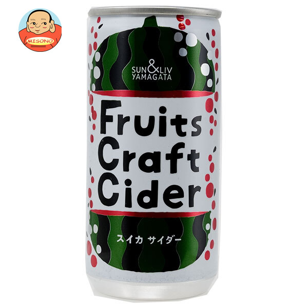 山形食品 FruitsCraftCider スイカ 200ml缶×30本入