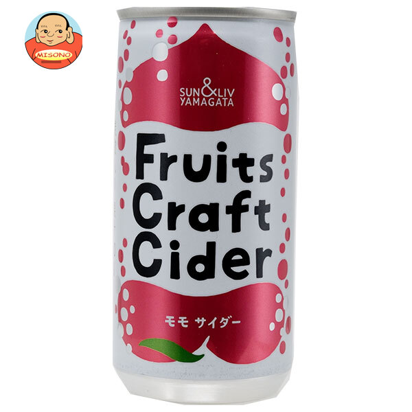 山形食品 FruitsCraftCider モモ 200ml缶×30本入