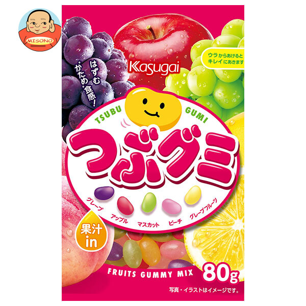 春日井製菓 つぶグミ 80g×6個入