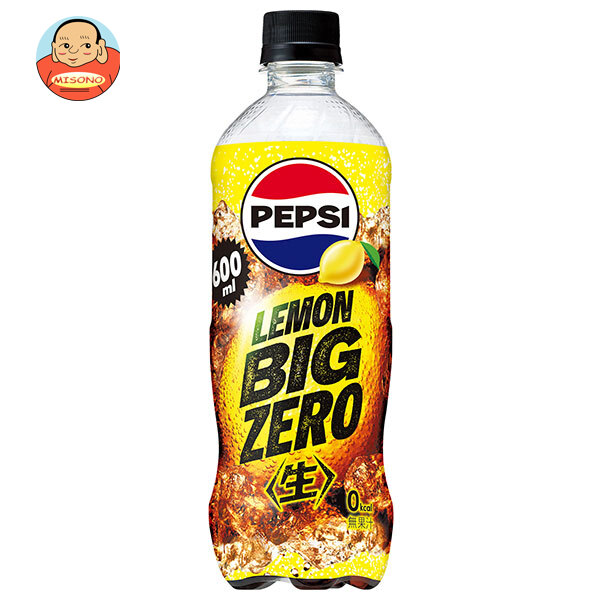 サントリー ペプシ 生 BIG ZERO LEMON【手売り用】 600mlペットボトル×24本入