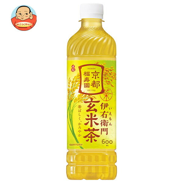 サントリー 伊右衛門(いえもん) 玄米茶【手売り用】 600mlペットボトル×24本入