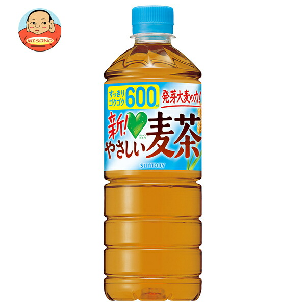 サントリー GREEN DA KA RA(グリーン ダカラ) やさしい麦茶【自動販売機用】 600mlペットボトル×24本入