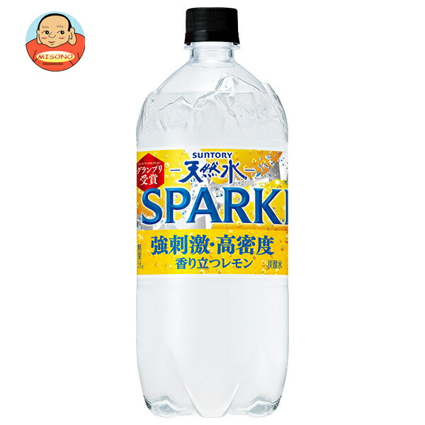 サントリー 天然水SPARKLING(スパークリング)レモン 1050mlペットボトル×12本入