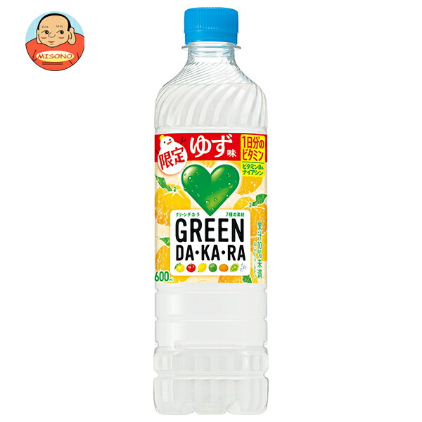 サントリー GREEN DA KA RA(グリーン ダカラ) 冬限定 ビタミン ゆず味 600mlペットボトル×24本入