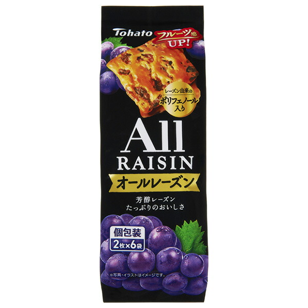 東ハト オールレーズン 12枚(2枚×6袋)×12個入