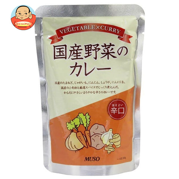 ムソー 国産野菜のカレー 辛口 200g×20袋入
