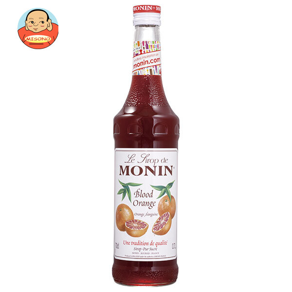 日仏貿易 モナン ブラッドオレンジ シロップ 700ml瓶×6本入