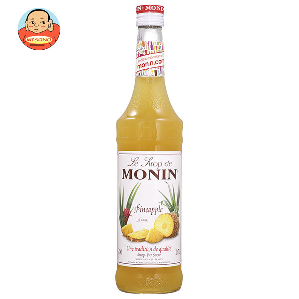 日仏貿易 モナン パイナップル シロップ 700ml瓶×6本入