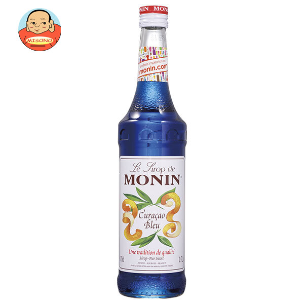 日仏貿易 モナン ブルー キュラソウ シロップ 700ml瓶×6本入