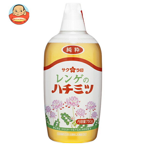 加藤美蜂園 サクラ印 純粋レンゲハチミツ 750g×12本入