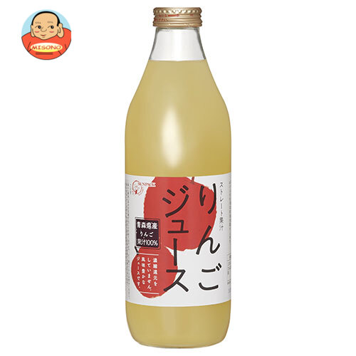 ゴールドパック りんごジュース 1L瓶×6本入
