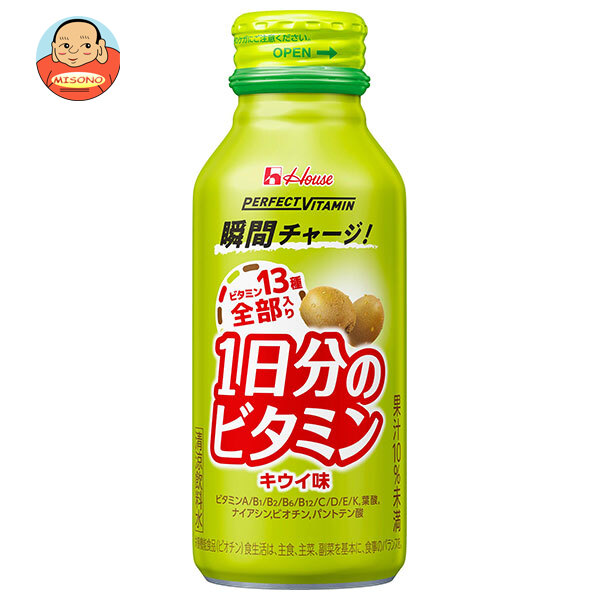 ハウスウェルネス PERFECT VITAMIN(パーフェクトビタミン) 1日分のビタミン キウイ味 120mlボトル缶×30本入