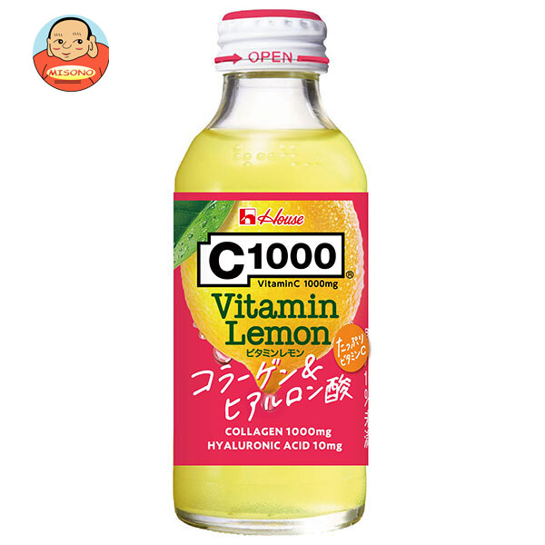 ハウスウェルネス C1000 ビタミンレモン コラーゲン&ヒアルロン酸 140ml瓶×30本入