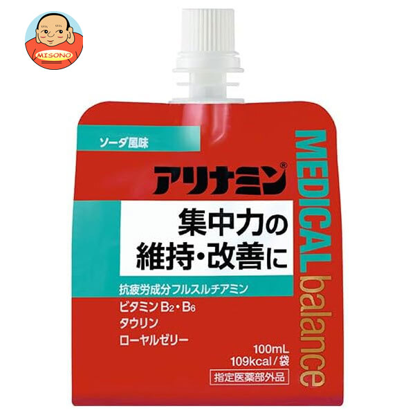 アリナミン製薬 アリナミン メディカルバランス ソーダ風味 100mlパウチ×36本入