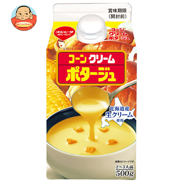 スジャータ コーンクリームポタージュ 裏ごし 500g紙パック×12本入