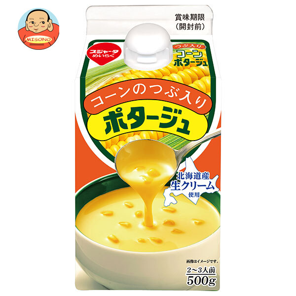 スジャータ コーンクリームポタージュ 粒入り 500g紙パック×12本入