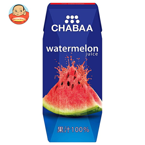 HARUNA(ハルナ) CHABAA(チャバ) 100%ジュース ウォーターメロン(プリズマ容器) 180ml紙パック×36本入