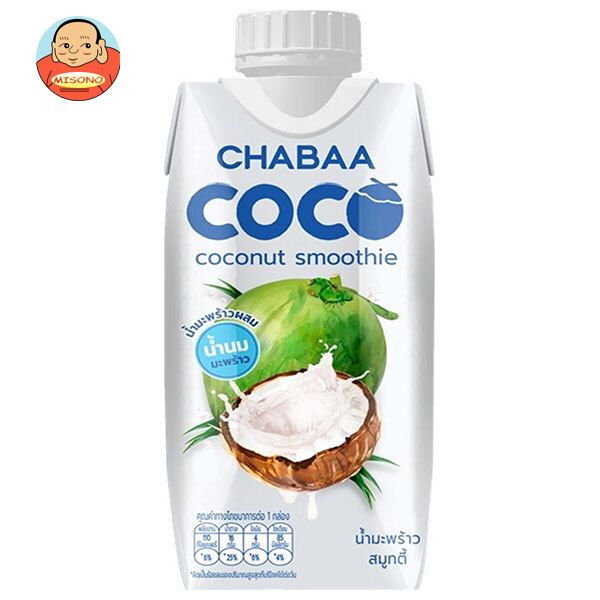 HARUNA(ハルナ) CHABAA(チャバ) COCO ココナッツスムージー 310ml紙パック×24本入