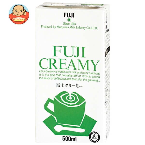 守山乳業 冨士 クリーミー 500g紙パック×12本入