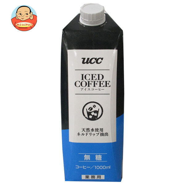 UCC アイスコーヒー 業務用 無糖 1000ml紙パック×12本入