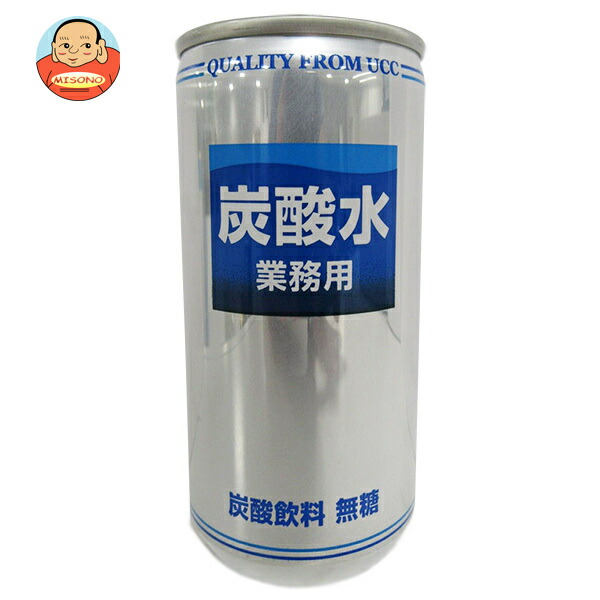 UCC 炭酸水 業務用 190ml缶×30本入