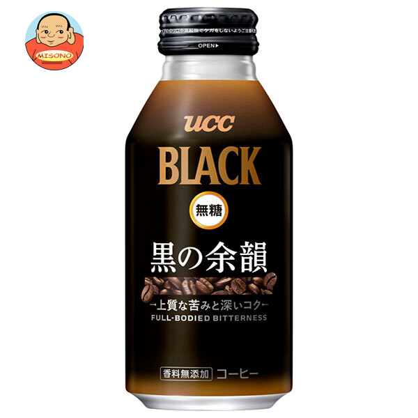 UCC BLACK無糖 黒の余韻 375gリキャップ缶×24本入